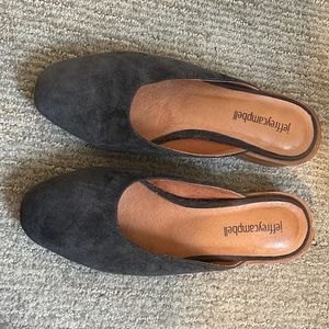 Jeffrey Campbell flats slip ons suede black